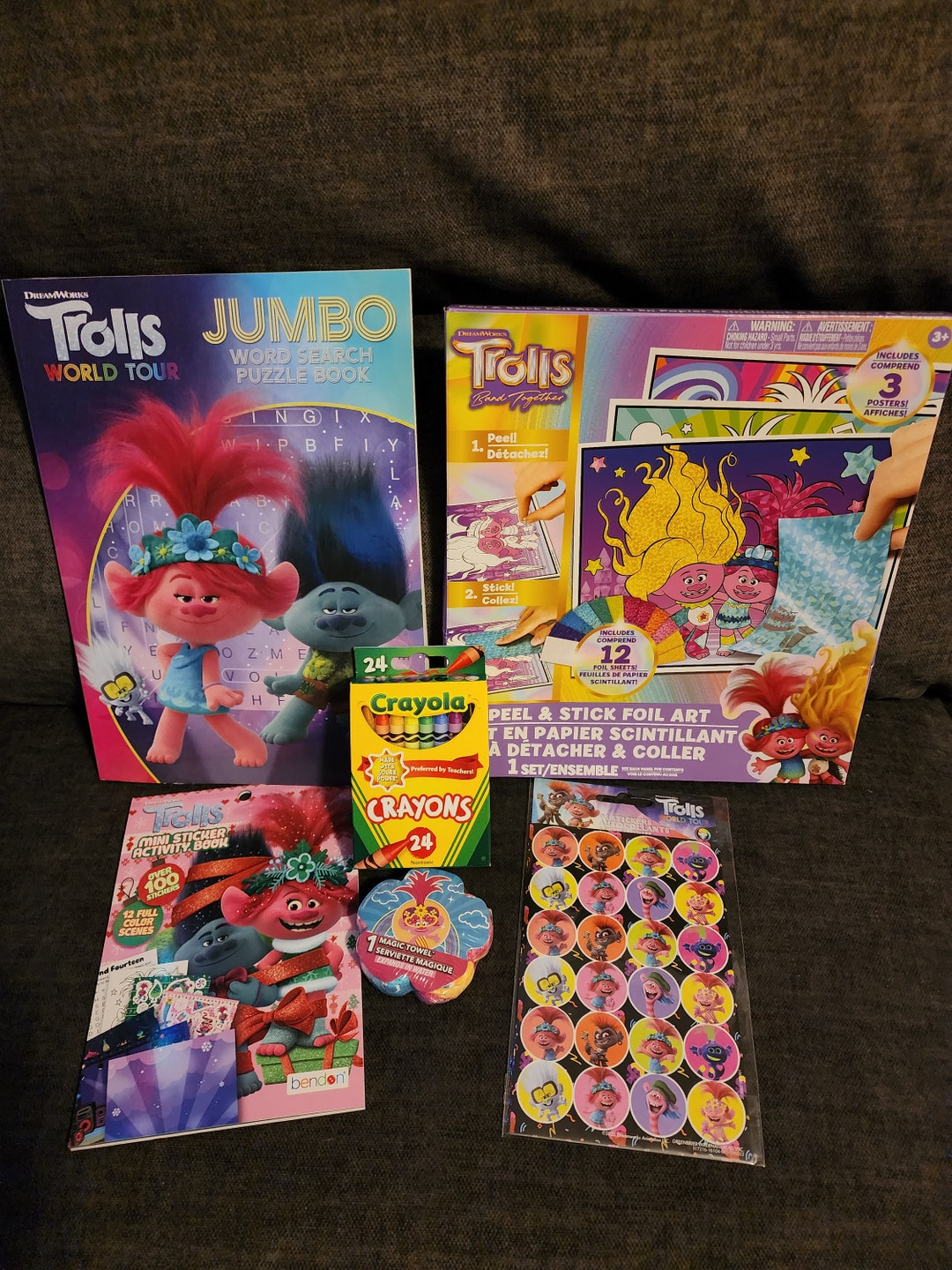Trolls Bundle 2, Trools Activity Book, Trolls Stickers, Trolls Puzzle