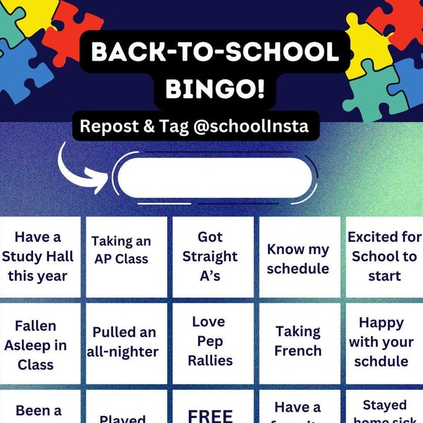 Customizable, Interactive Instagram Story - Bingo Template!