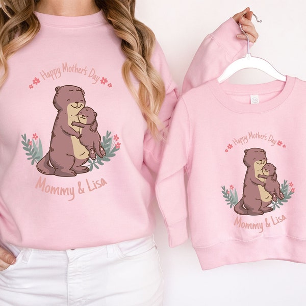 Sea Otter Mommy And Me Shirt, Our First Mother's Day Shirt,Matching Mommy And Me Shirt,Mother's Day Mommy And Baby Outfit, Mother's Day Gift