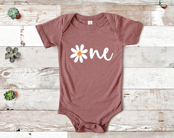 Daisy First Birthday Outfit Girl: Wild One Romper
