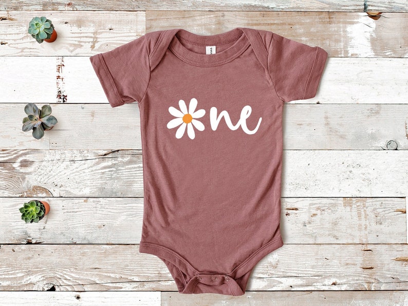 Daisy First Birthday Outfit Girl: Wild One Romper image 1