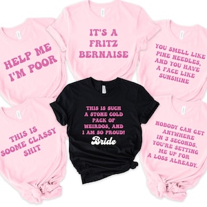 Bridesmaids Movie Theme Shirts: Bachelorette Party Bridal Crew