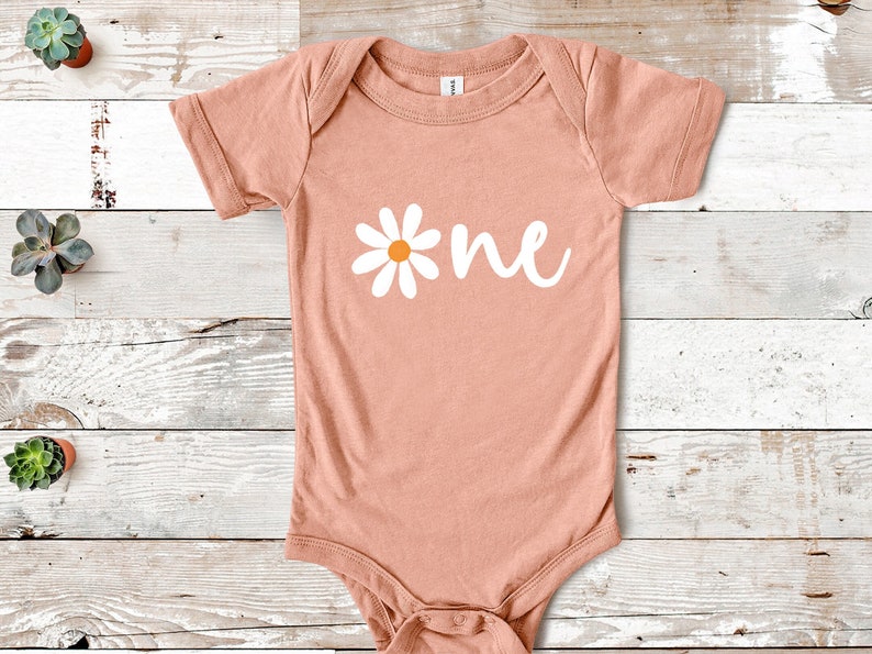 Daisy First Birthday Outfit Girl: Wild One Romper image 3