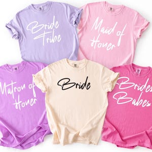 Team Bride Comfort Colors Shirt: Bachelorette Party Matching Tee