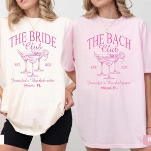 Comfort Colors Bachelorette Party T-Shirts: The Bach Club, Bridesmaids Gifts image 2