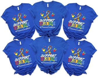 Custom Autism Awareness Shirt: Support Squad Tee