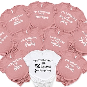 Personalized Birthday Group T-Shirt: &quot;I&#39;m Bringing The...&quot; Funny Party Tees