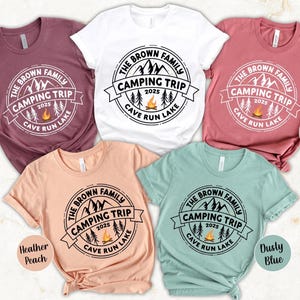 Custom Adventure Shirts, Custom Camping Tees, Custom Vacation Mountain Memories Shirts, Family Trip Tees, Hiking Shirts, Funny Camp Gifts