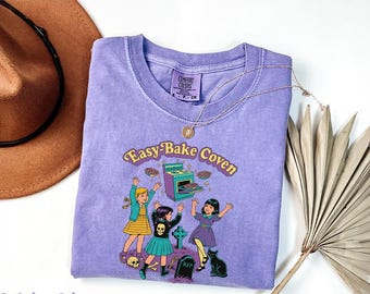 Comfort Colors Halloween T-Shirt: Easy Bake Coven, Retro 90s Style