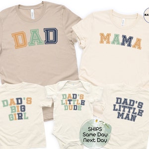 Matching Dad and Little Man Shirt Set for Fathers Day Gift - Father and Son or Daddy and Me Duo
