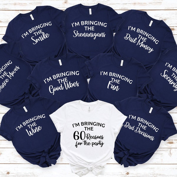 60th Birthday Party Shirts: Funny Group Trip Tees