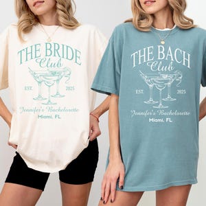 Comfort Colors Bachelorette Party T-Shirts: The Bach Club, Bridesmaids Gifts image 4