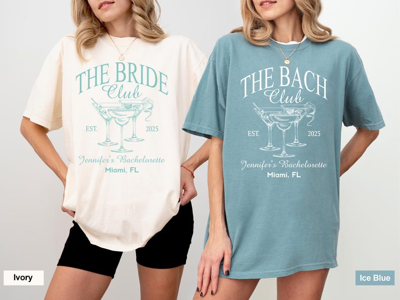 Comfort Colors Bachelorette Party T-Shirts: The Bach Club, Bridesmaids Gifts image 4