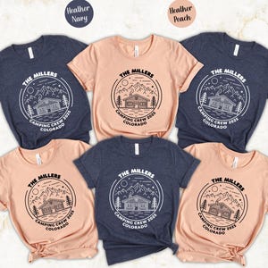 Mountain Vacation Shirt, Personalized Family Shirt, Custom Camping Crew Shirts, Family Cabin Trip Tees, Family Vacation Shirt, Camping Shirt