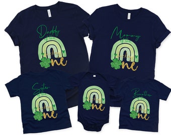 Lucky One First Birthday Shirt: St Patricks Day Family Tee