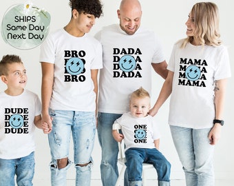 Matching Family Birthday Shirts: One Happy Dude Theme