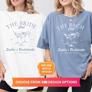 Comfort Colors Bachelorette Party T-Shirts: The Bach Club, Bridesmaids Gifts