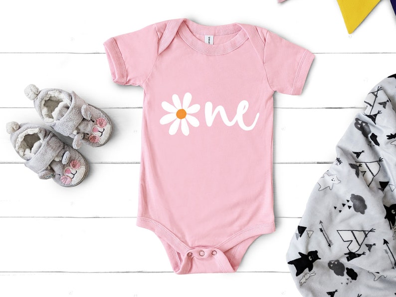 Daisy First Birthday Outfit Girl: Wild One Romper image 5