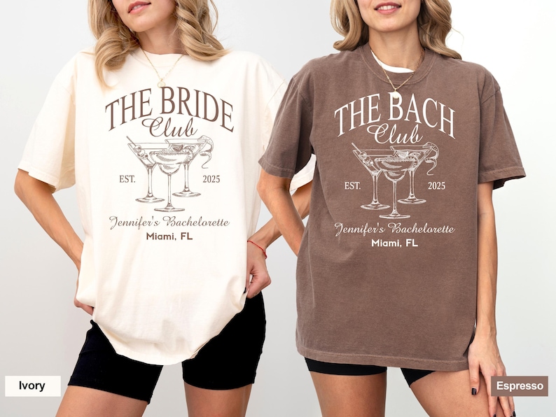 Comfort Colors Bachelorette Party T-Shirts: The Bach Club, Bridesmaids Gifts image 5