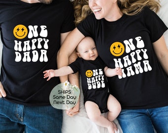 One Happy Dude Birthday Shirt: Matching Family Tee