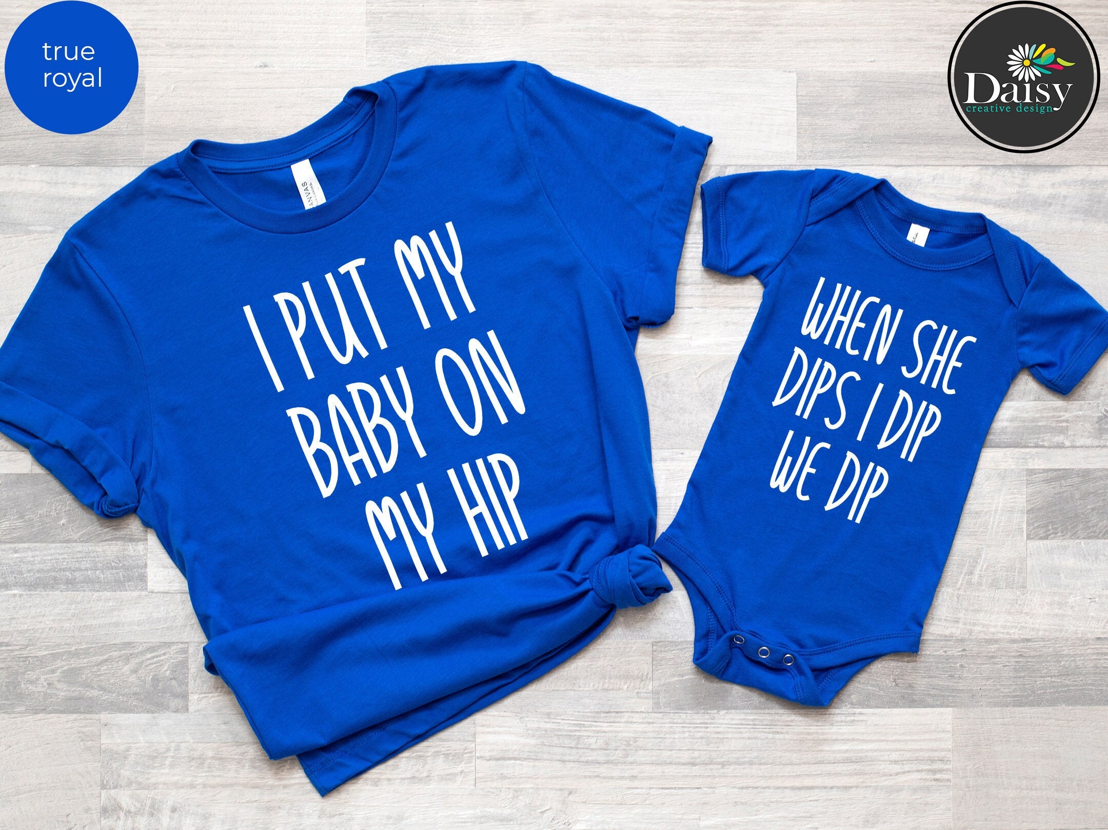 Mommy and Me Put My Baby on My Hip Tees Matching Mama and Etsy