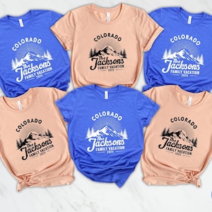 Custom Mountain Vacation Shirt, Personalized Family Shirt, Family Camping Shirt,, Family Cabin Trip Tees, Family Vacation Shirt, Camping Tee