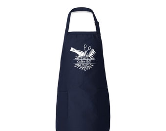 Personalized Hair Stylist Apron: Custom Barber Apron, Salon Gift