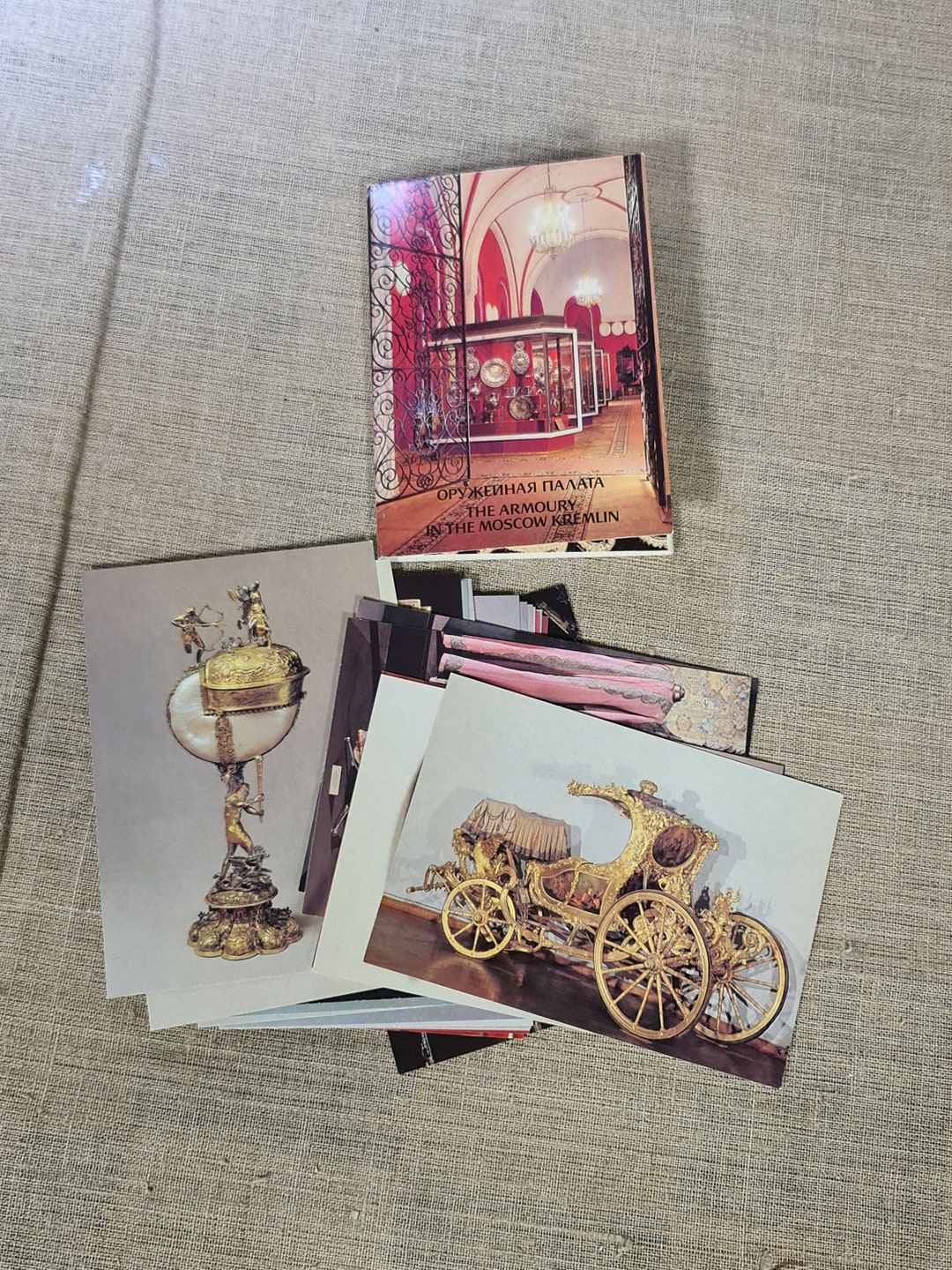 Booklet of Soviet Postcards. State Museum of the Moscow Kremlin Armory ...
