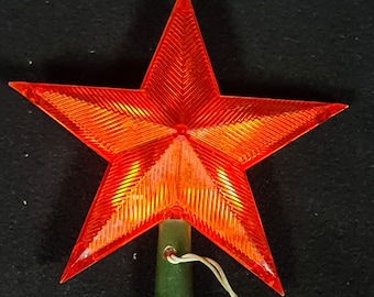 Vintage Christmas tree topper electric Christmas star