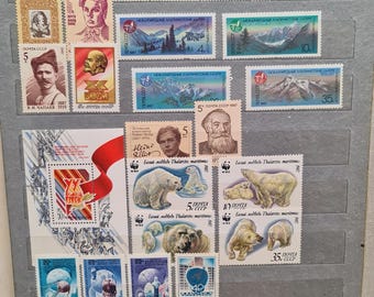 非常に古い珍しいロシア切手のセレクション、ソ連、CCCP、1864 年から