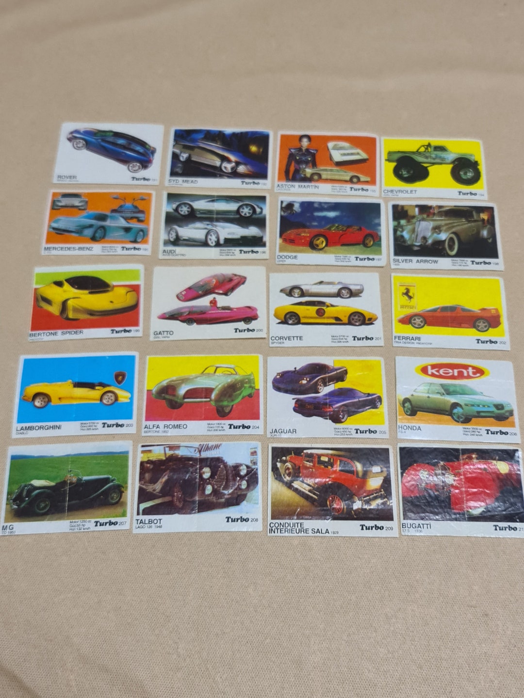 Turbo 191-260 Complete Series 70 Inserts, Chewing Gum 1992-93 4