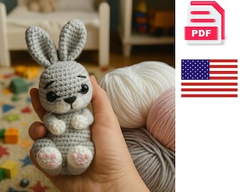 Crochet Easter Bunny Pattern: Amigurumi Rabbit Toy (PDF Pattern)