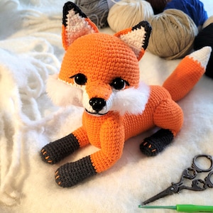 Volpe in PDF, Volpe amigurumi all'uncinetto, Volpe carina amigurumi, Volpe realistica all'uncinetto, Volpe all'uncinetto in inglese,