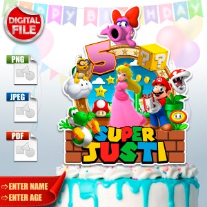Cake topper, Digital file jpg, pdf, png