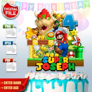 Cake topper, Digital file jpg, pdf, png