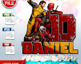 Adorno para tarta personalizado, archivo digital jpg, pdf, png