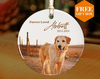 Regalo di simpatia per animali domestici personalizzato, ornamento personalizzato per cani, regalo commemorativo per animali domestici, regalo per la perdita di animali domestici, ricordo del cane, ornamento del nome del cane