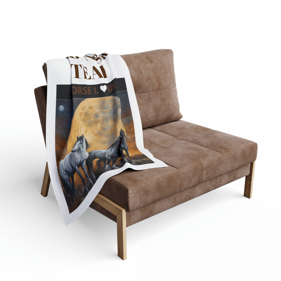 Fleece Blanket for Horse Lovers and Enthusiasts / Gift Ideas Etsy