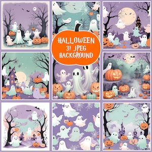 Halloween Backgrounds, Spooky JPEG Wall Art, Halloween Digital Prints, Haunted House Backdrops, Halloween Decor, Digital Download