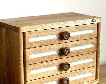 Wooden Thread Cabinet, Dms Storage Box, Floss Organizer, Embroidery Cross Stitch Organization, Christmas Gift
