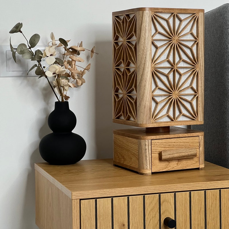 Japanese Table Lamp - Etsy