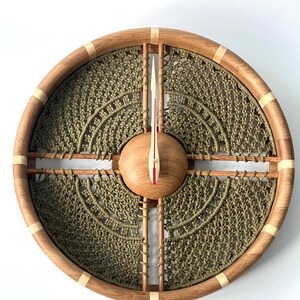 Macrame Wall Clock | Bohemian Woven Design