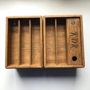 Wooden Embroidery Floss Organizer, Large Dmc Floss Bobbins Organizer, Sewing Box, Cross Stitch Kit, Thread Storage, Needle Minder, Mom Gift image 9