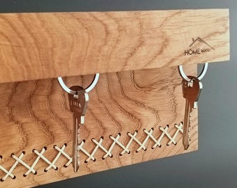 Porte-clés magnétique en bois pour mur, support mural pour porte-clés, organisateur de clés fait main, accroche-clés, organisation d'entrée, cadeau de pendaison de crémaillère