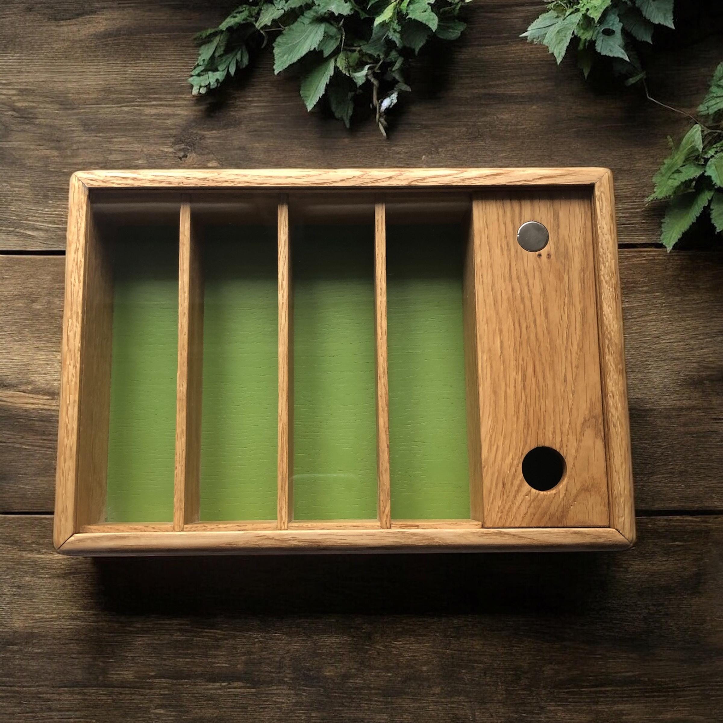 Embroidery Wooden Box, Cross Stitch Storage Organizer, Floss Thread ...