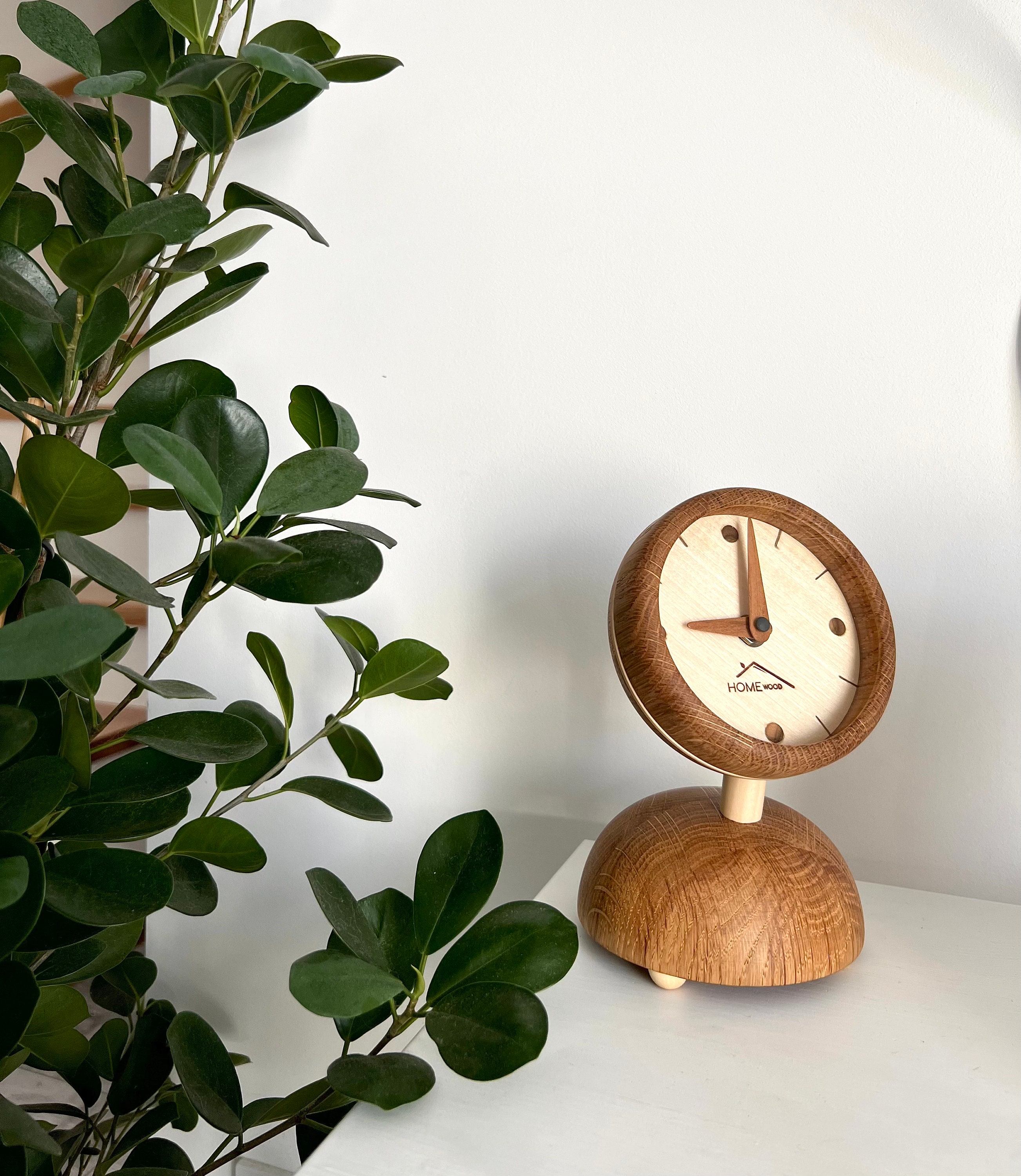 Table Clock, Desk Clock, Wood Clock, Design Table Clock, Wood Table ...