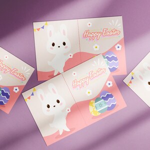 Carte Joyeuses Pâques imprimable | Joyeuses Pâques | Lapin de Pâques | de voeux de Pâques | Première Pâques de bébé à imprimer | Téléchargement instantané