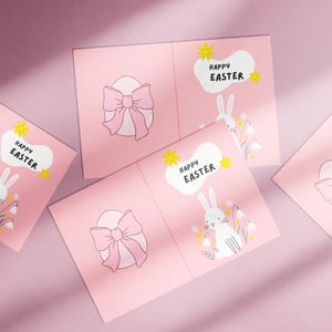 Fröhliche Osterkarte Printable Frohe Ostern Karte Osterhase Karte Ostern Grußkarte Babys erstes Ostern Printable Instant Download