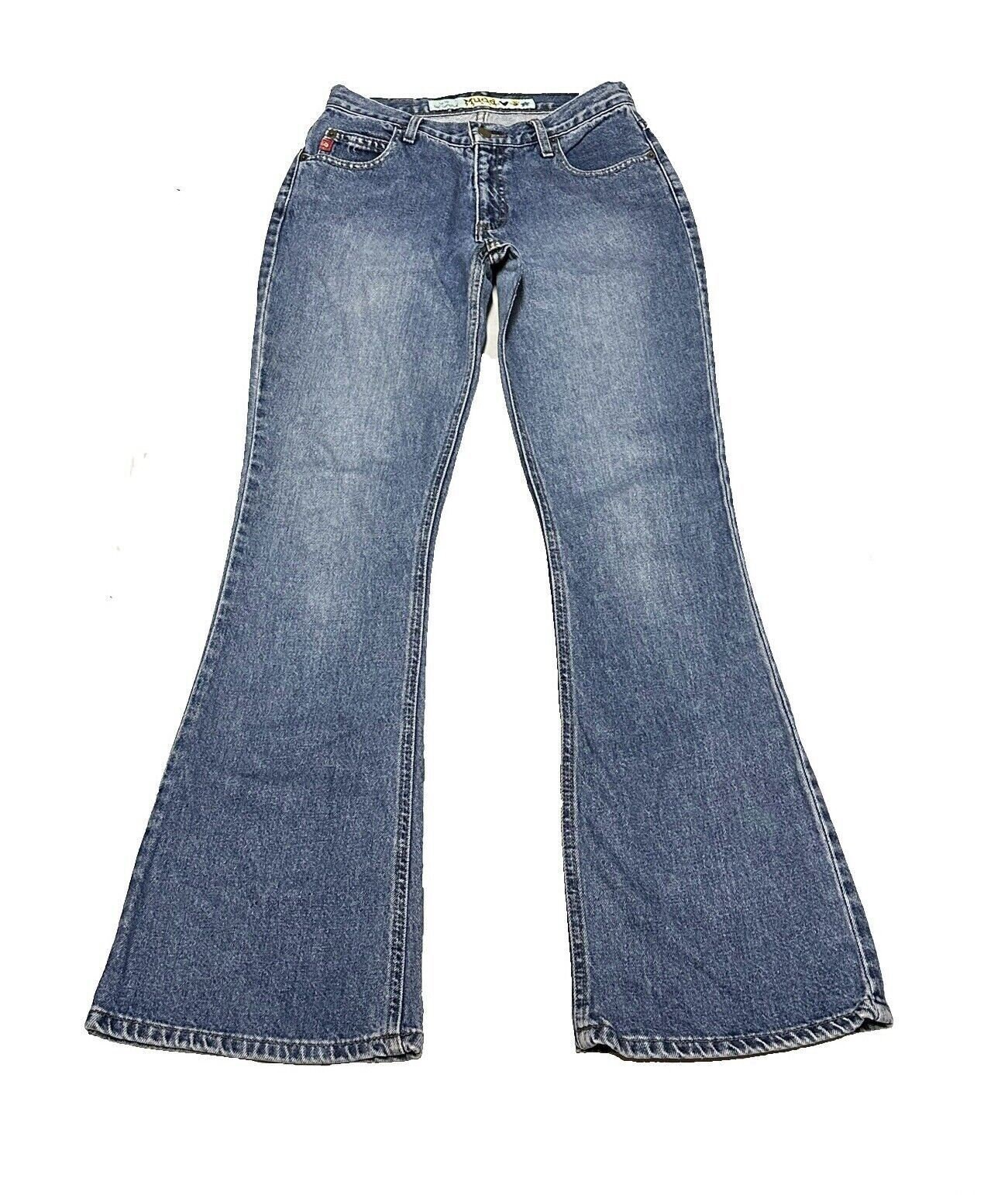 Vintage 90s Womens 28x32 Mudd High-rise Flare Leg Size Jeans
