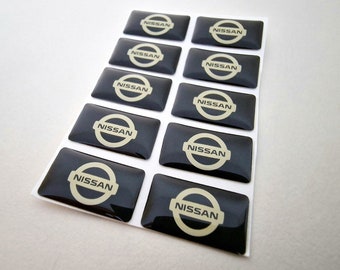 Emblema adhesivo con logotipo abovedado 3D de Nissan